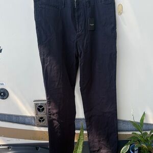 Filson Navy Straight-Leg Cotton Pants